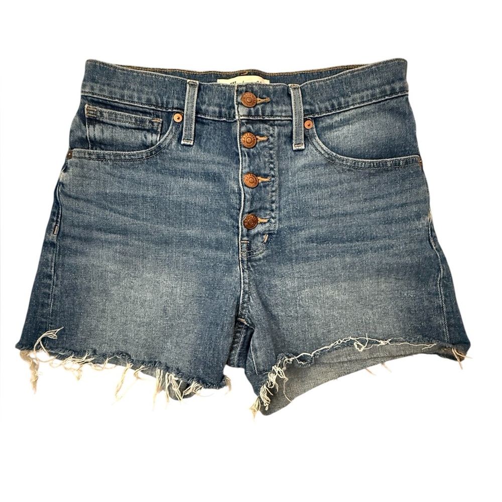 Madewell high-rise denim shorts. Size 25.